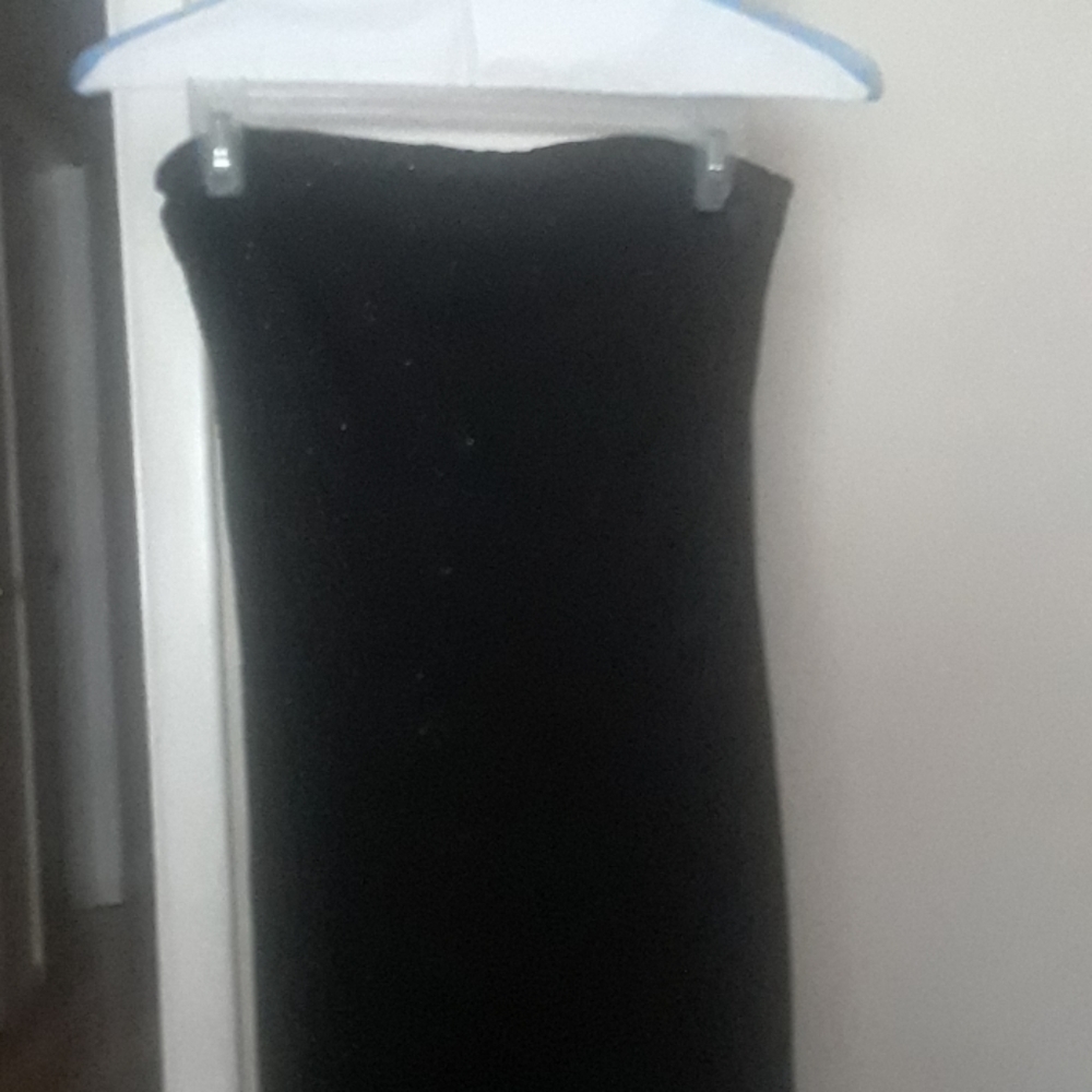 Black strapless dress
